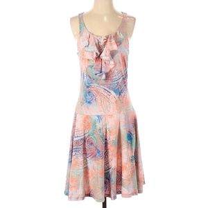 Lauren ralp lauren dress, ruffles,stretchy old money
